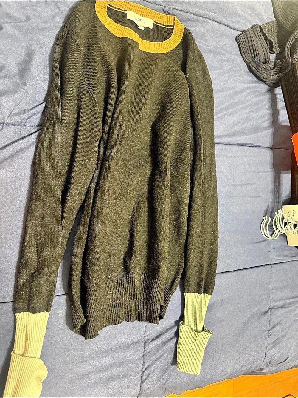 Society22 Color Block Sweater Size Large